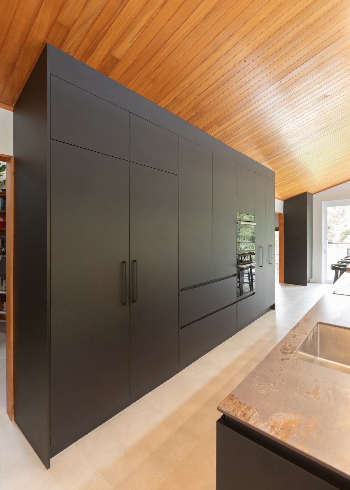 black matt kitchen cabinetry