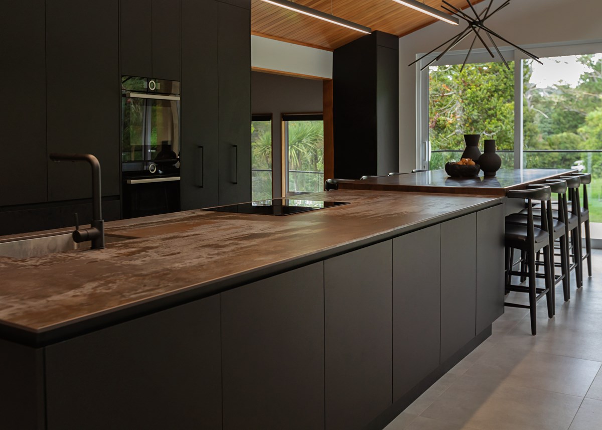 black matt kitchen cabinetry